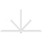Ekena Millwork Kennewick Architectural Grade PVC Gable Bracket, 108"W x 58 1/2"H x 2"D x 4"F, 13/12 Pitch GBP108X59X0204KEN00 - alternate 2